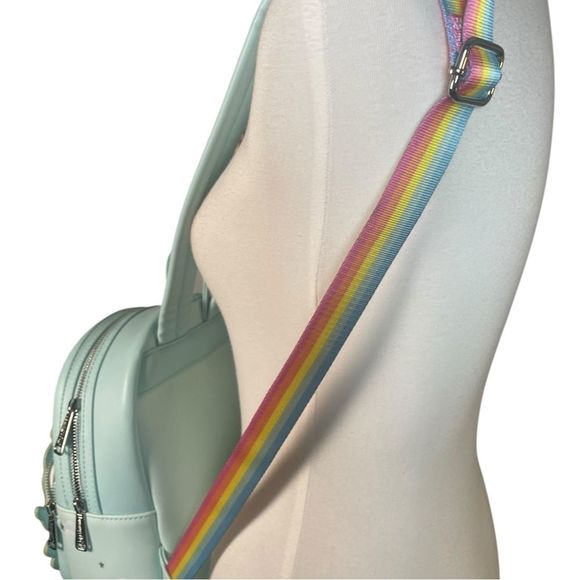 Loungefly My Little Pony Starshine Rainbow Mini Backpack Pegasus Pale blue green - Picture 13 of 14